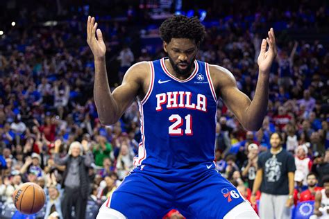 Joel Embiid on 76ers.
